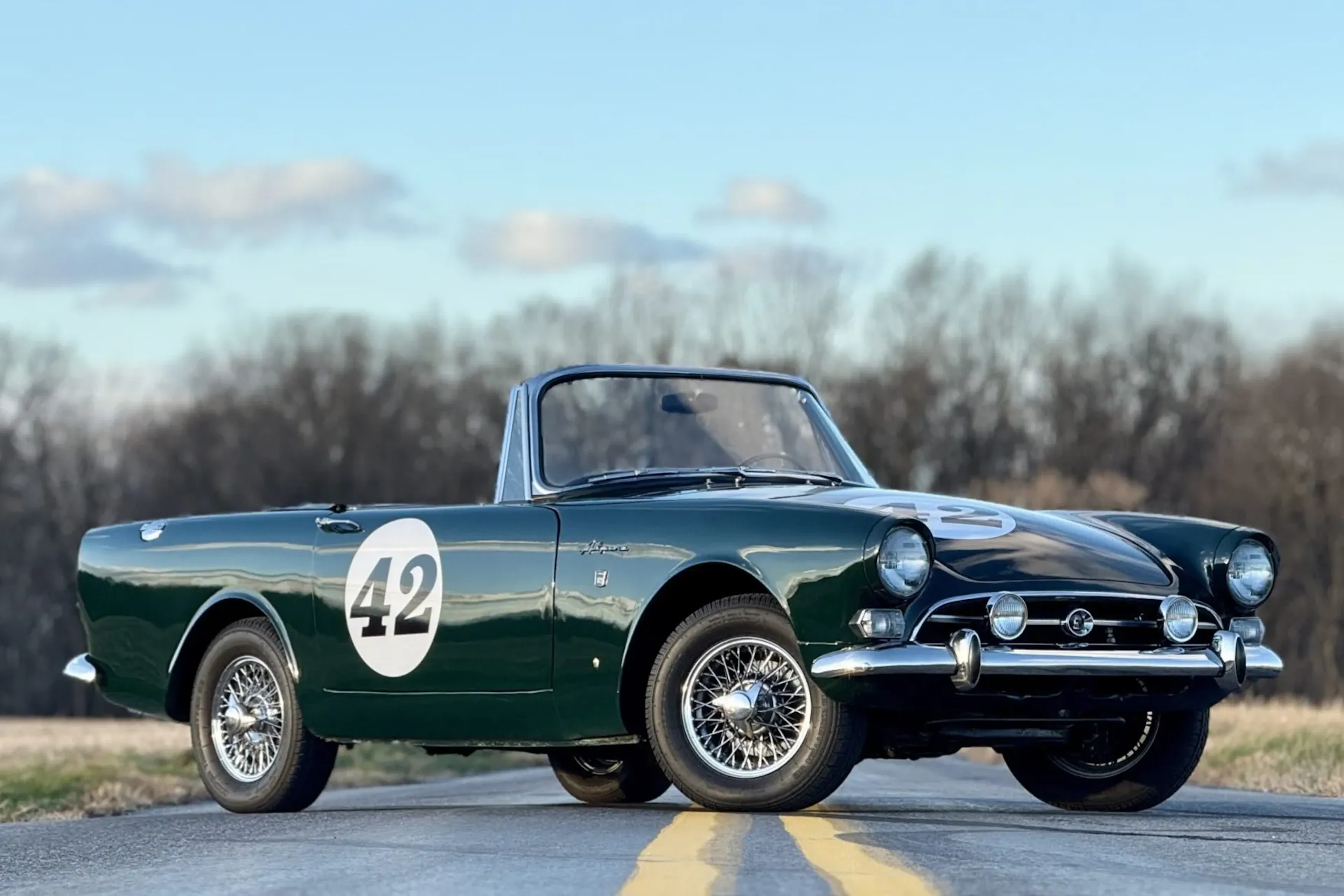 Sunbeam Alpine #35 H&R REPLICAS 1/43 - 24 Heures Du Mans 1961 - Vert - Très Rare