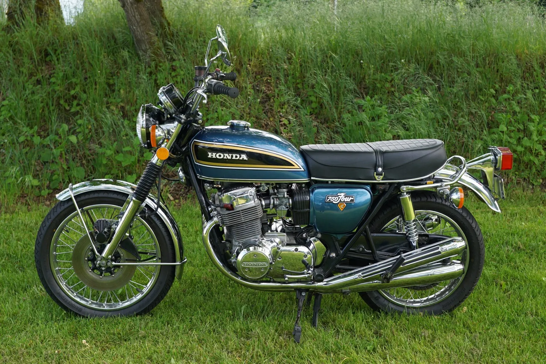 ［6733］ホンダ CB750Four CB750K 純正 マフラー HM341 右下 3番 当時物 中古 検索)K0 K1 Honda CB750 0 performance review schematics