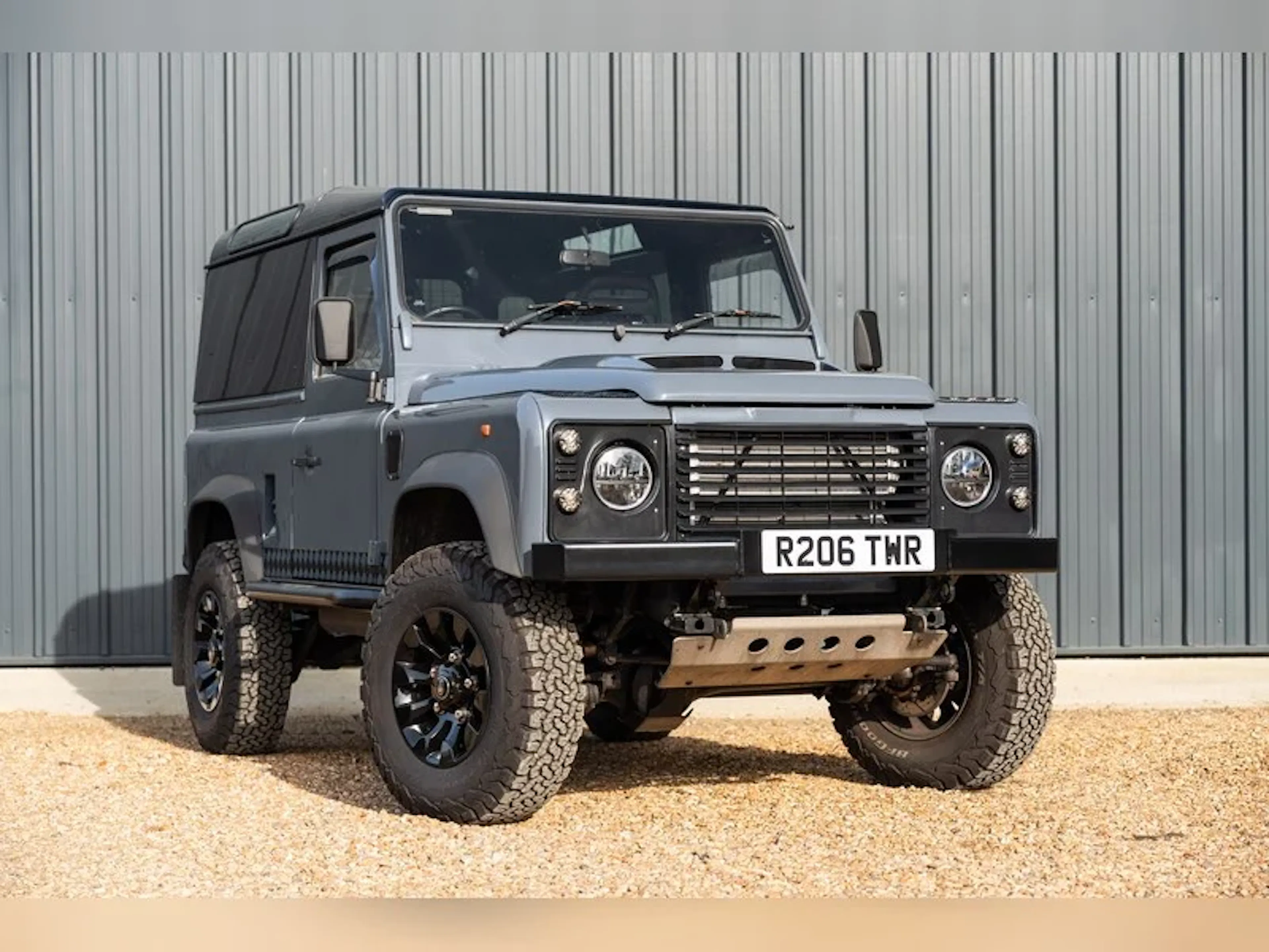 Oxford Modellino Land Rover Defender 90 – Scala 1:76, Grigio Scuro, Collezionismo Adulti, RHD