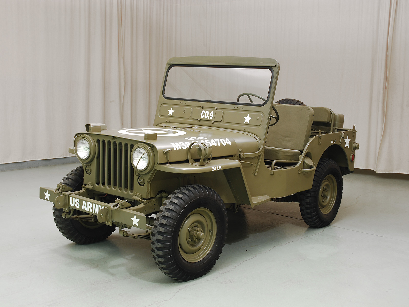 1954 willys-overland m38a1 1/4 ton