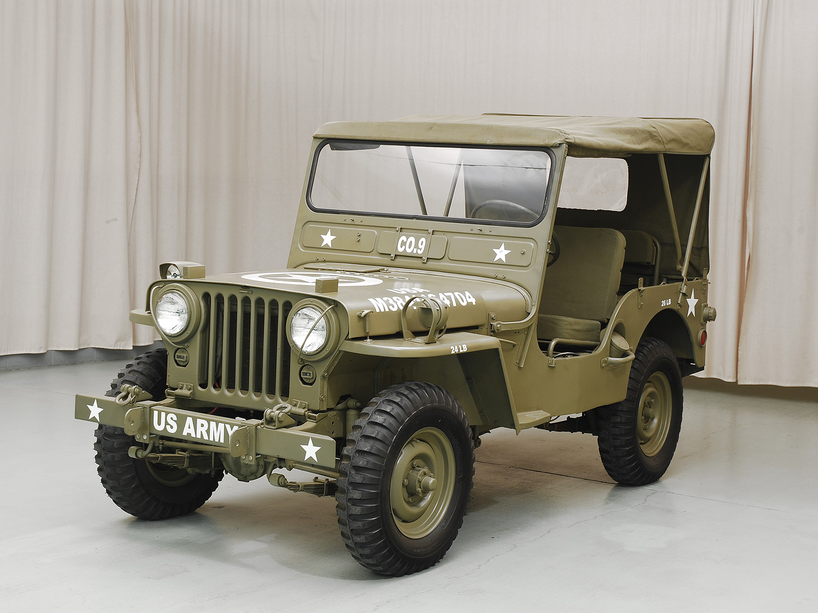 1957 willys-overland m38a1 1/4 ton