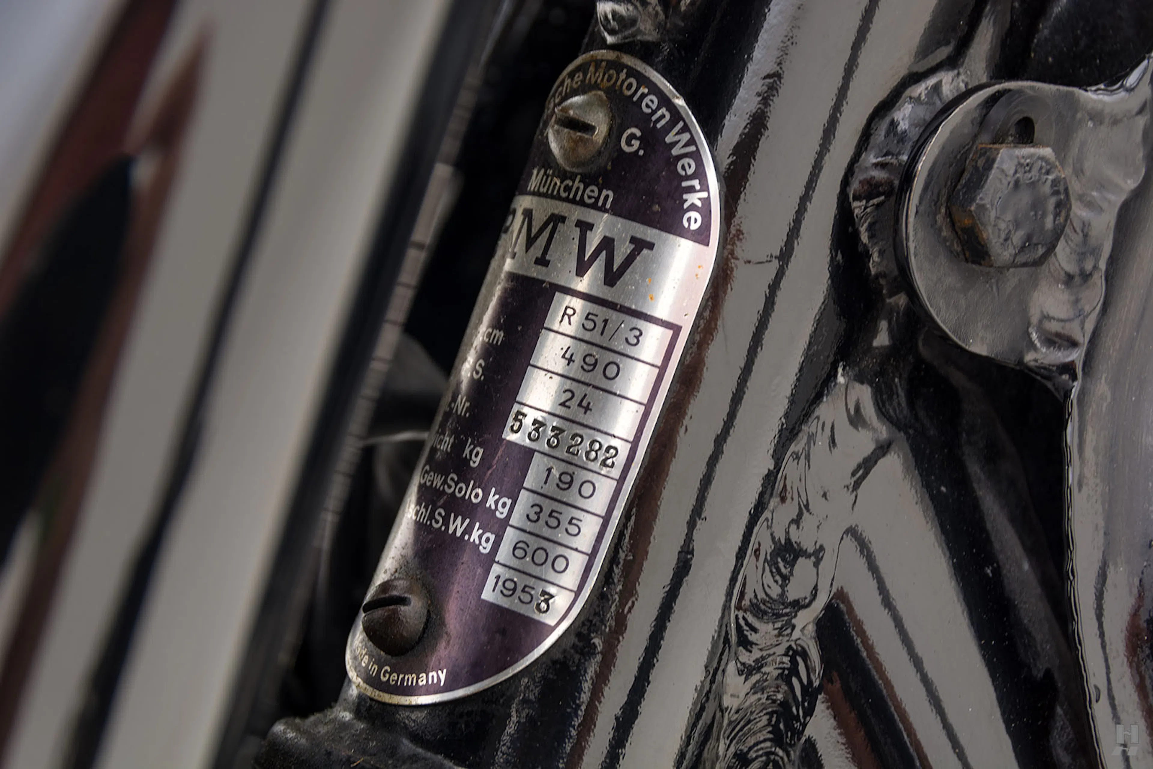 1953 BMW R51/3 Motorcycle Courtesy of Hyman Ltd.