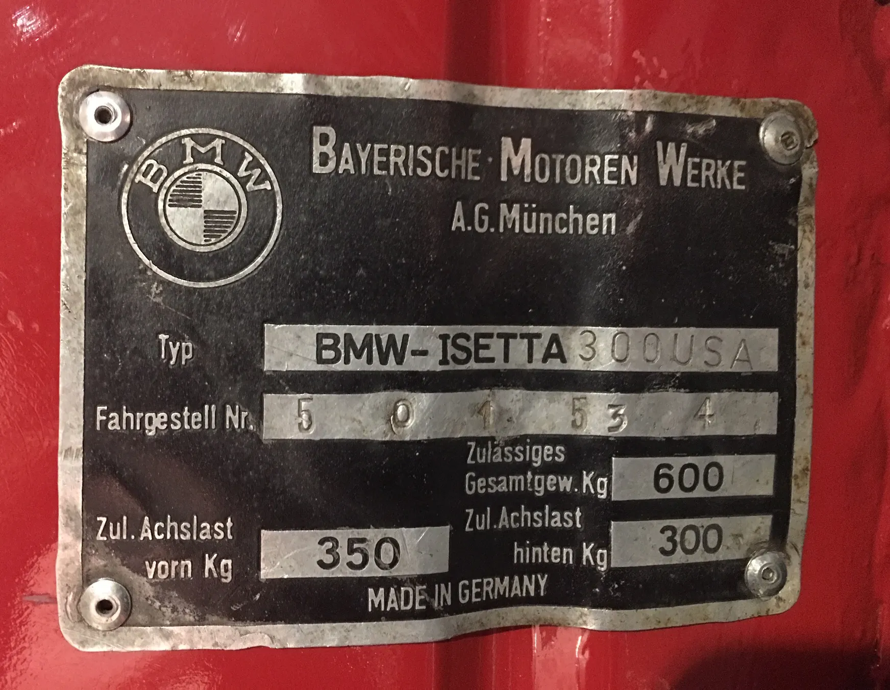 1957 BMW Isetta 300 1dr Cabriolet Courtesy of Hyman Ltd.