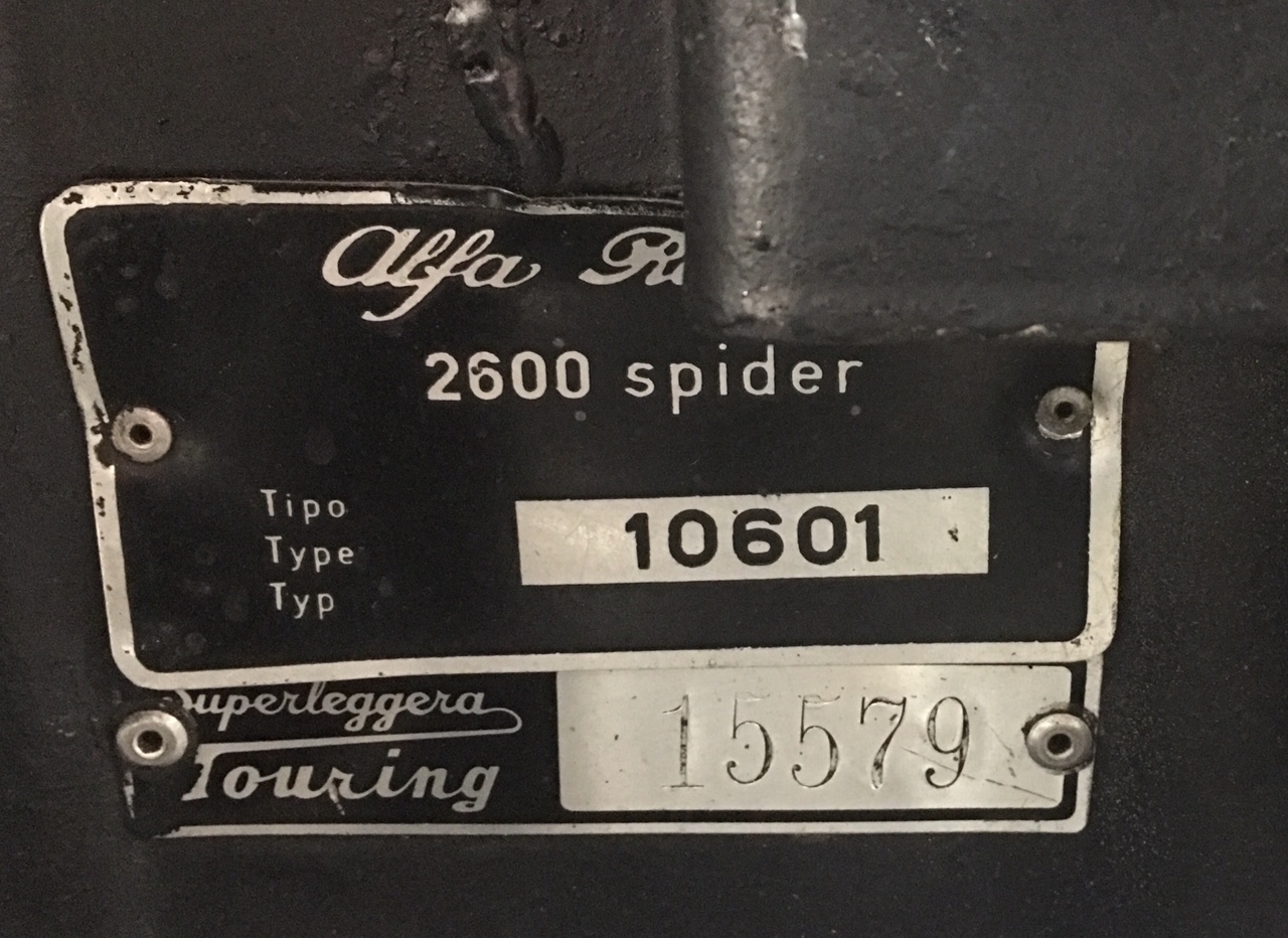 1962 alfa romeo 2600 spider