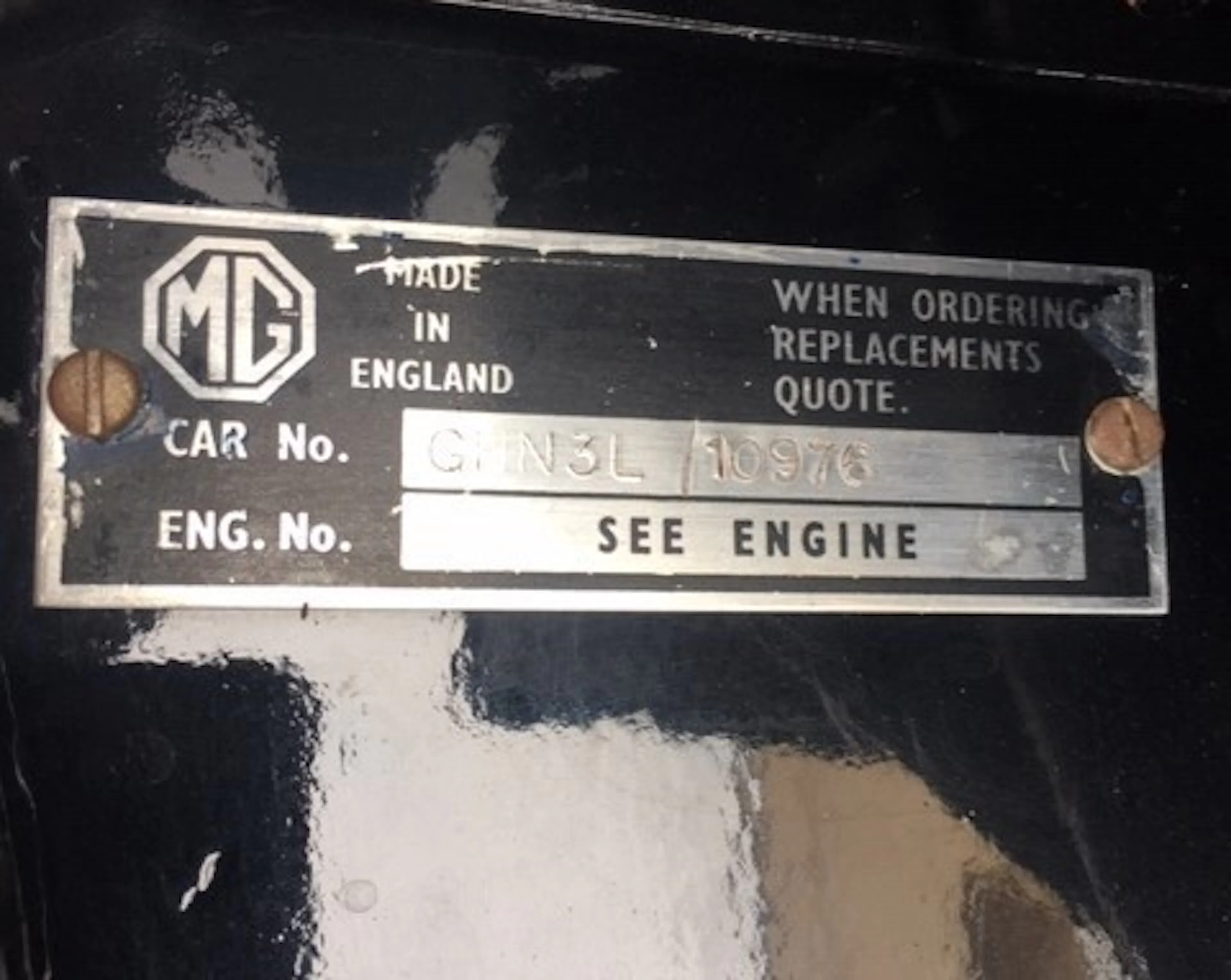 1963 MG MGB Mk I 2dr Roadster Courtesy of Hyman Ltd.