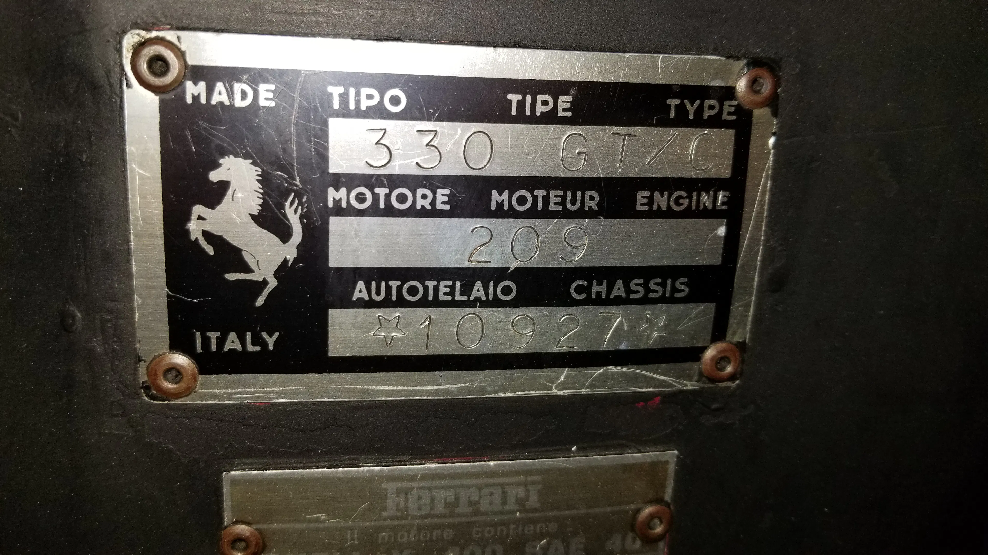 1967 Ferrari 330 GTC 2dr Coupe Courtesy of Hyman Ltd.
