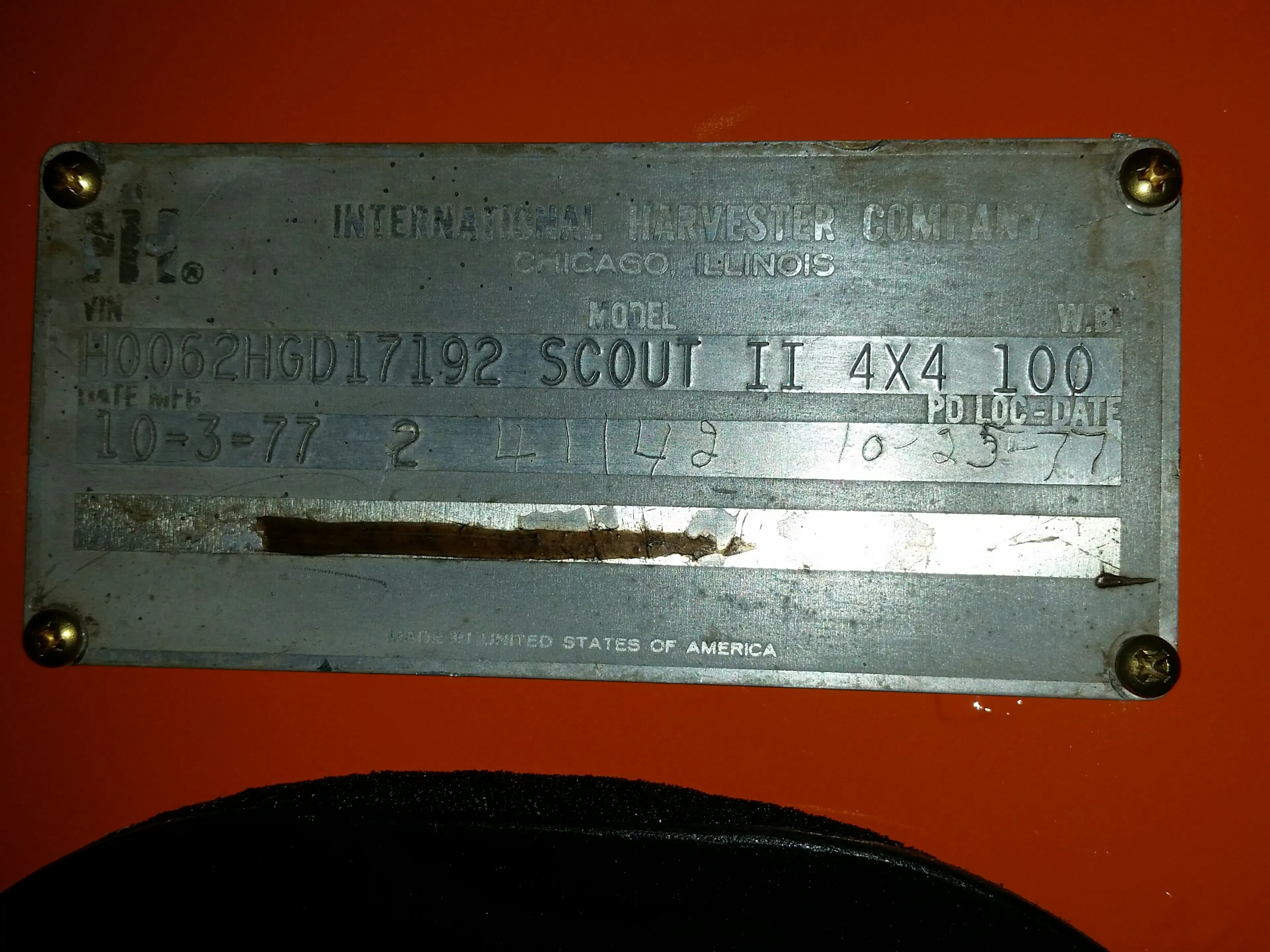 1978 International Scout II SII 2dr Sportop Utility 4x4 Courtesy of Hyman Ltd.