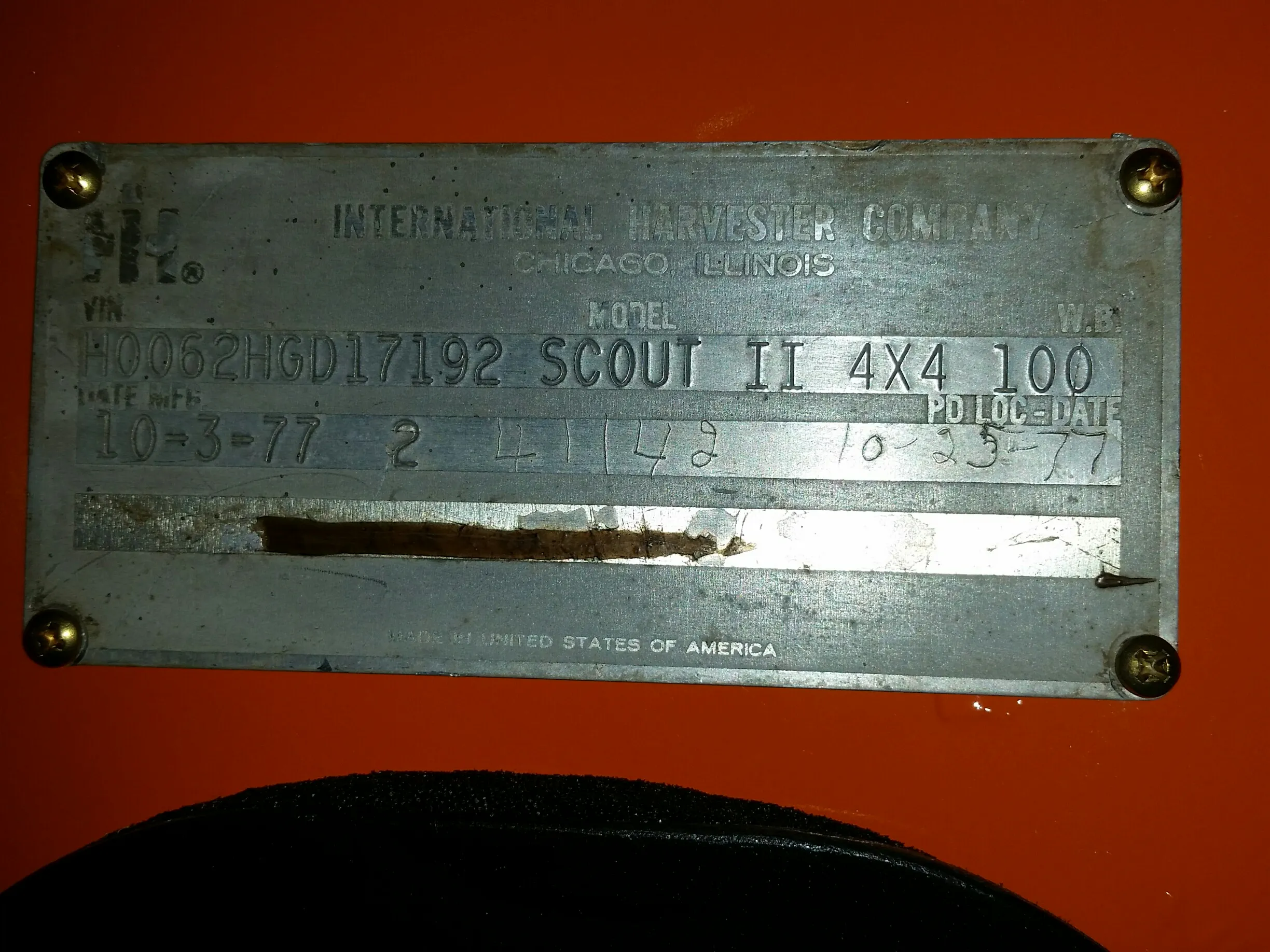1978 International Scout II SII 2dr Sportop Utility 4x4 Courtesy of Hyman Ltd.