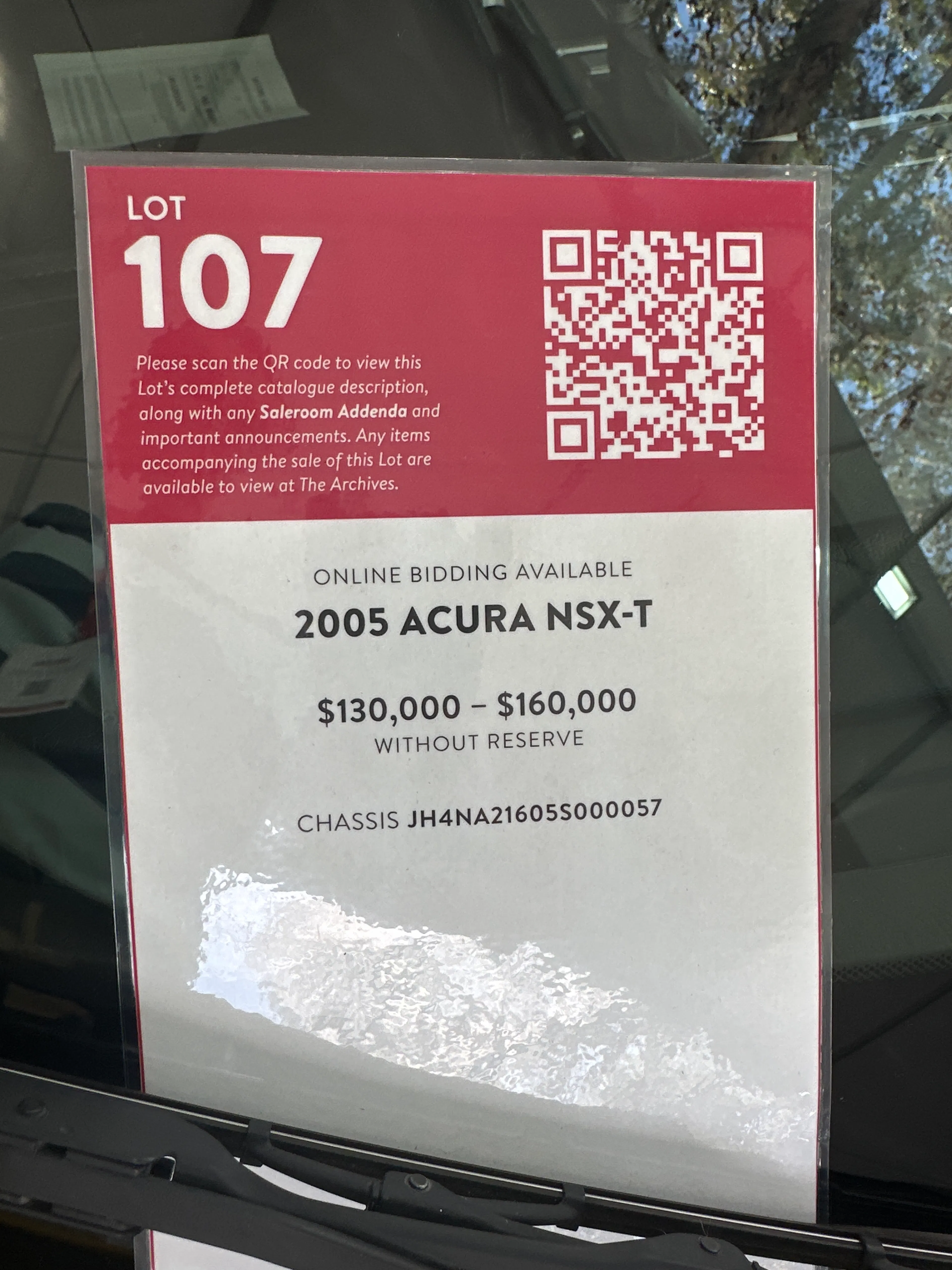 2005 Acura NSX-T