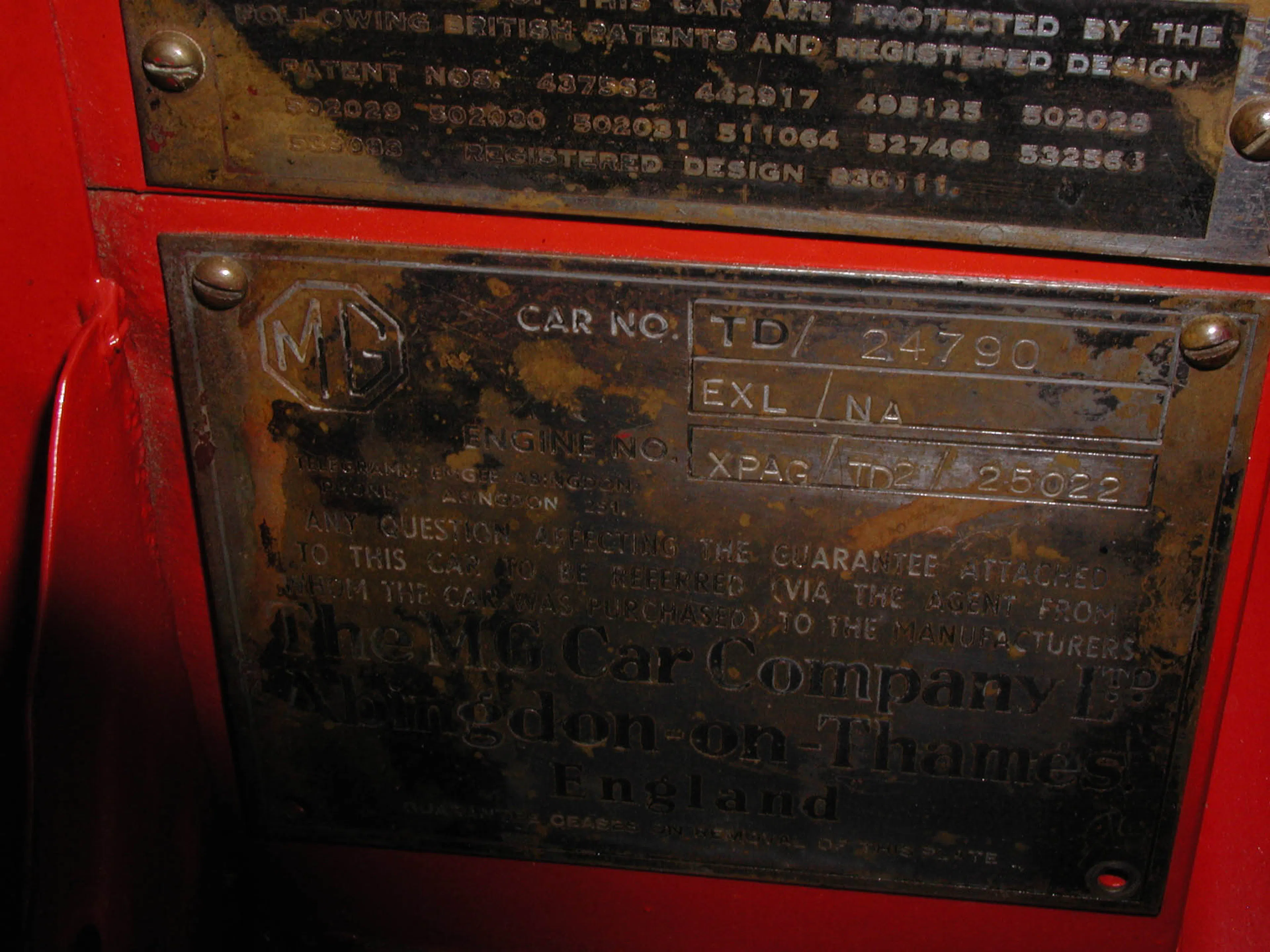 1952 MG TD Base