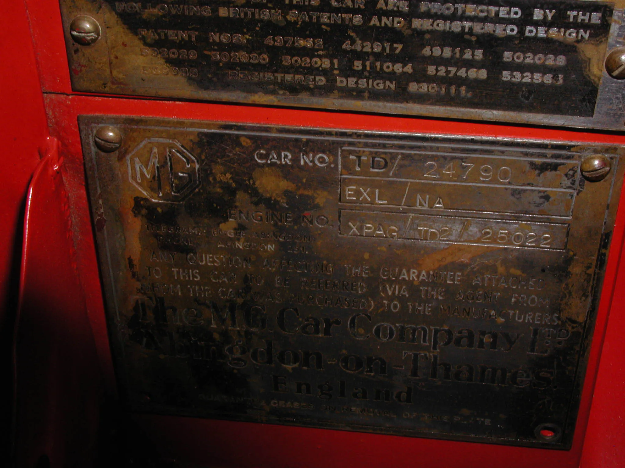 1952 MG TD Base