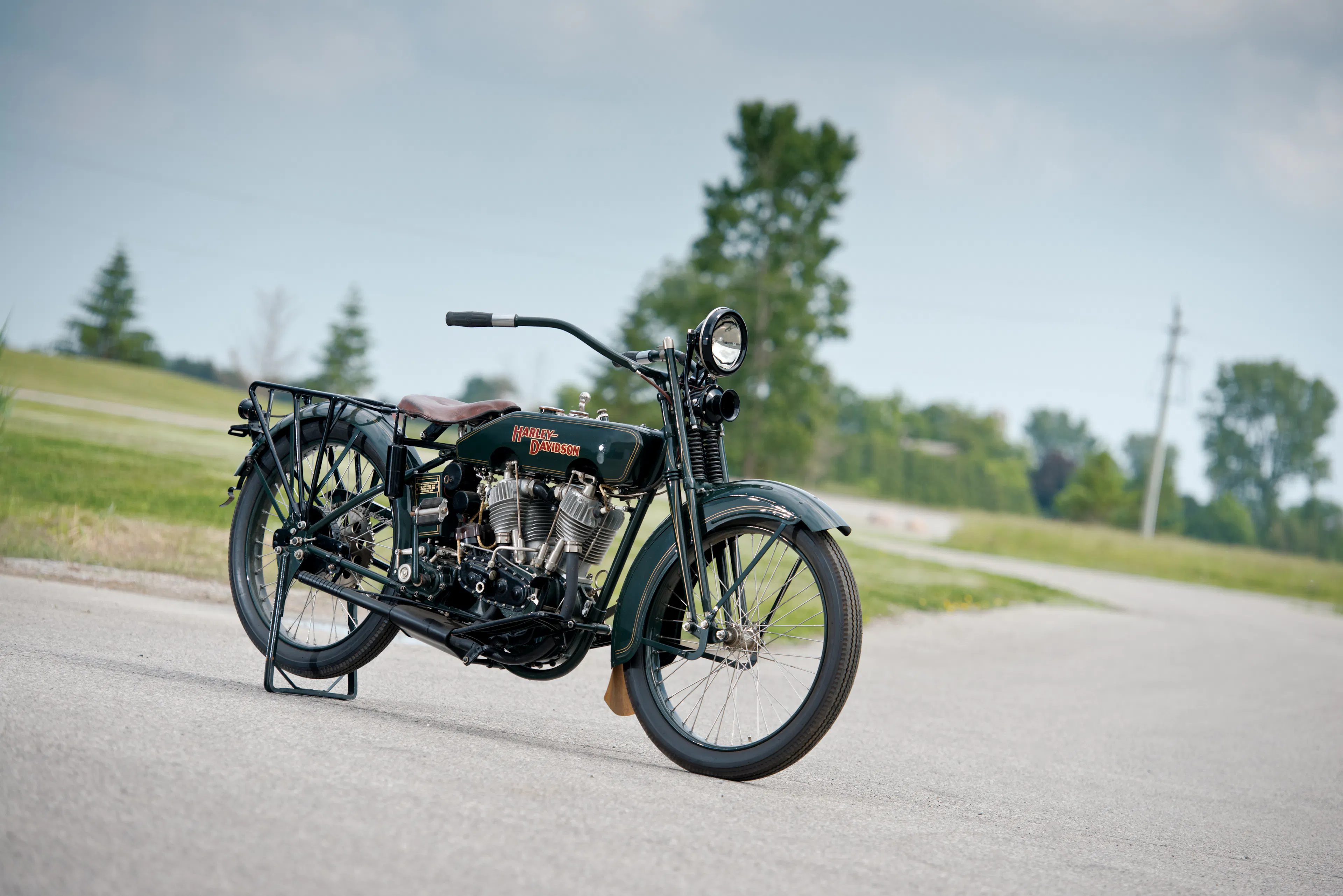 1922 Harley-Davidson JD Motorcycle - image courtesy of RM Auctions
